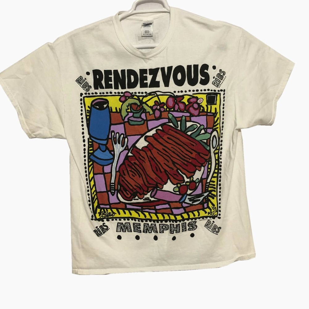 Gildan Men's "Rendezvous Ribs Tee T-Shirt Size XL